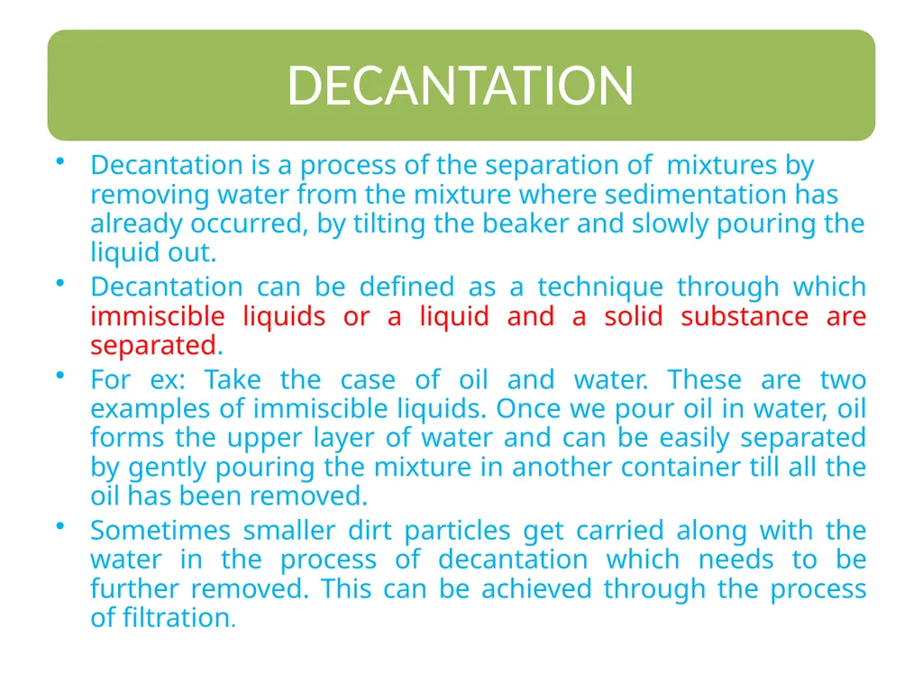 SEPARATION OF SUBSTANCES SCIENCE CLASS 6 - slide 24 of 32