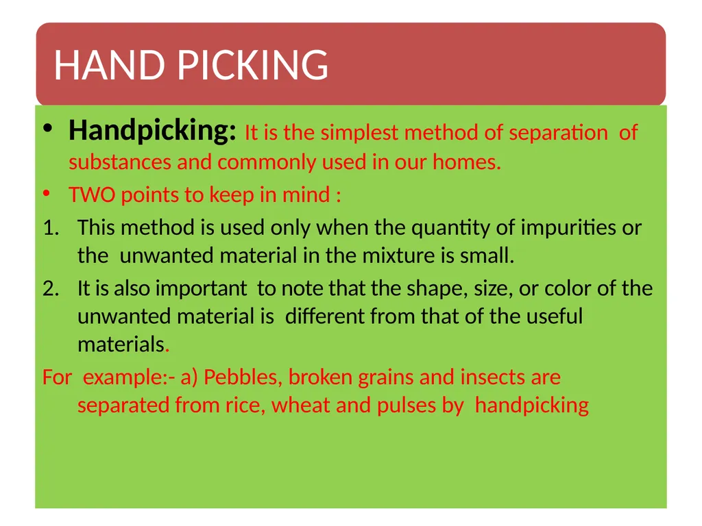 SEPARATION OF SUBSTANCES SCIENCE CLASS 6 - slide 8 of 32
