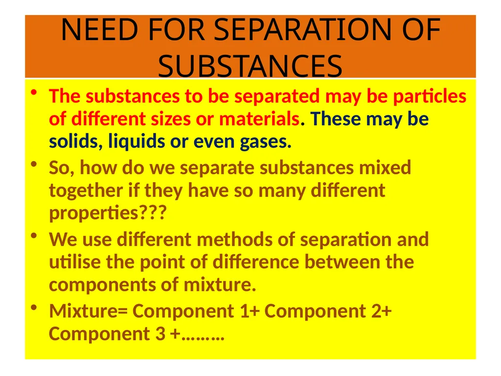 SEPARATION OF SUBSTANCES SCIENCE CLASS 6 - slide 6 of 32
