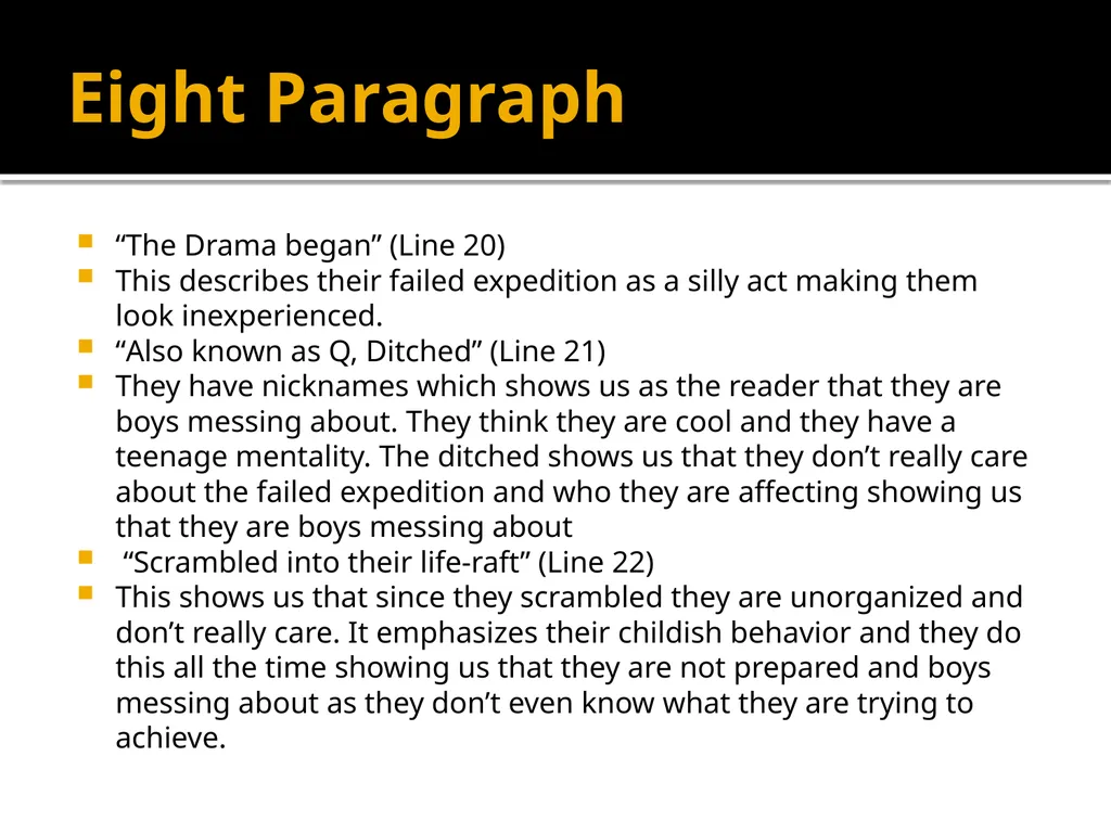 Explorers or boys messing about? Edexcel First - slide 13 of 25