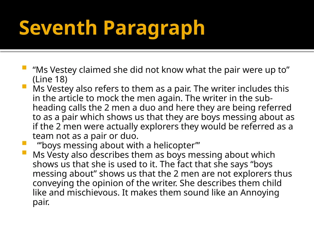 Explorers or boys messing about? Edexcel First - slide 12 of 25