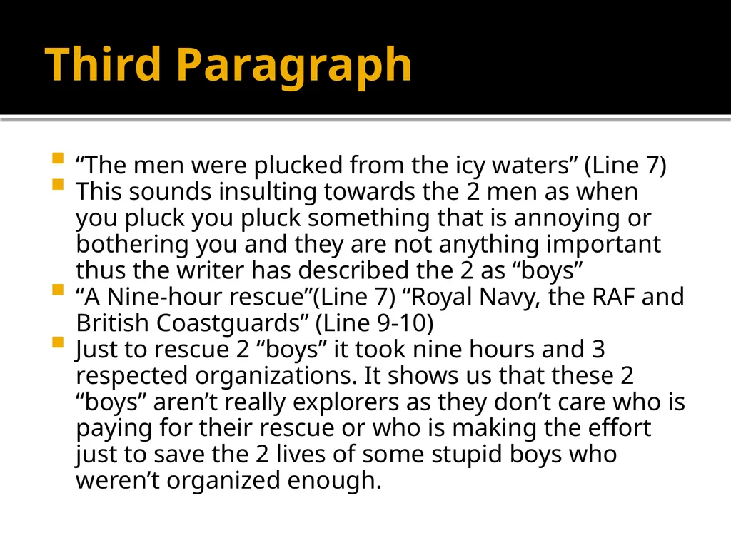 Explorers or boys messing about? Edexcel First - slide 7 of 25