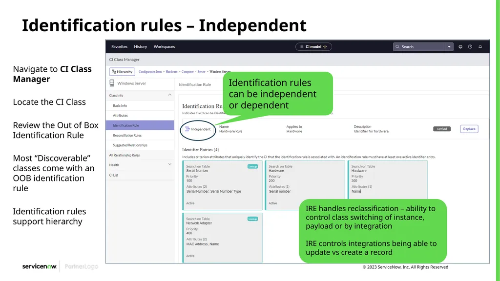 CMDB and IRE Identification and Reconciliation of - slide 9 of 19