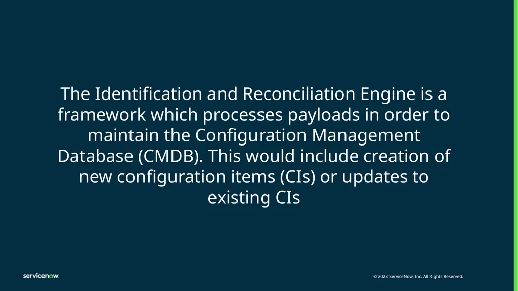 CMDB and IRE Identification and Reconciliation of - slide 2 of 19