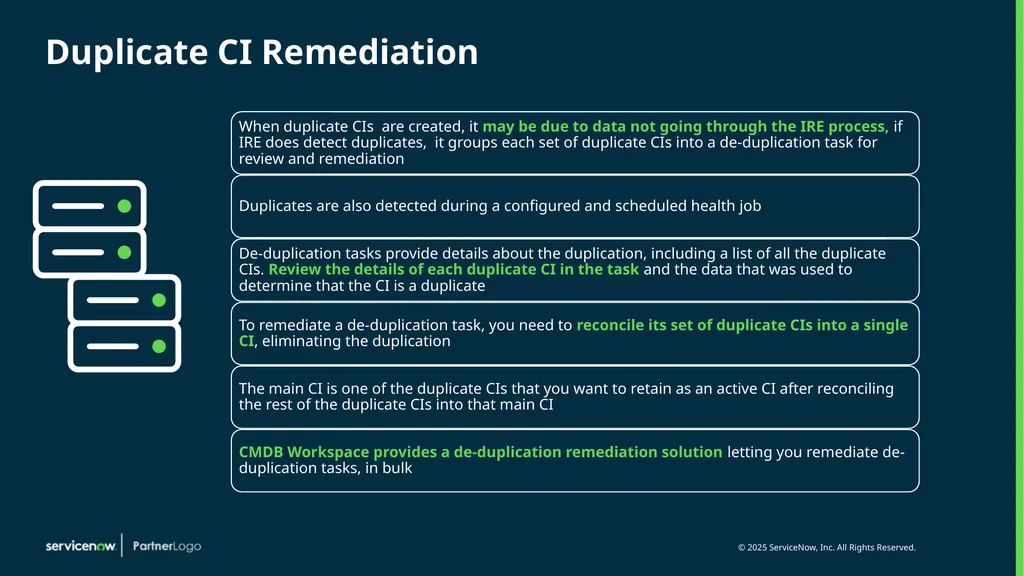 Identification and Reconciliation CMDB and IRE - slide 23 of 31