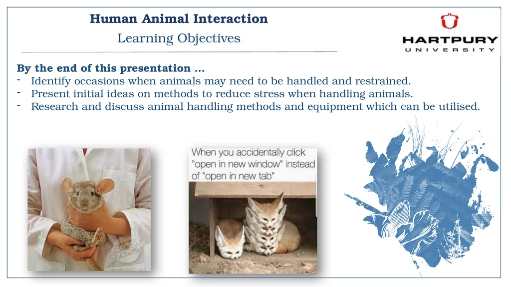 A snapshot into Animal Studies Principles of - slide 2 of 19