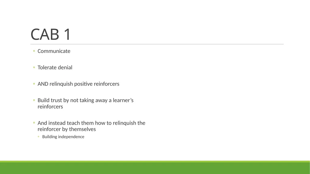 Skill-Based Treatment for Severe Problem Behavior - slide 43 of 69