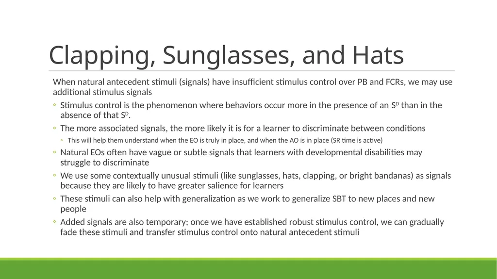 Skill-Based Treatment for Severe Problem Behavior - slide 33 of 69