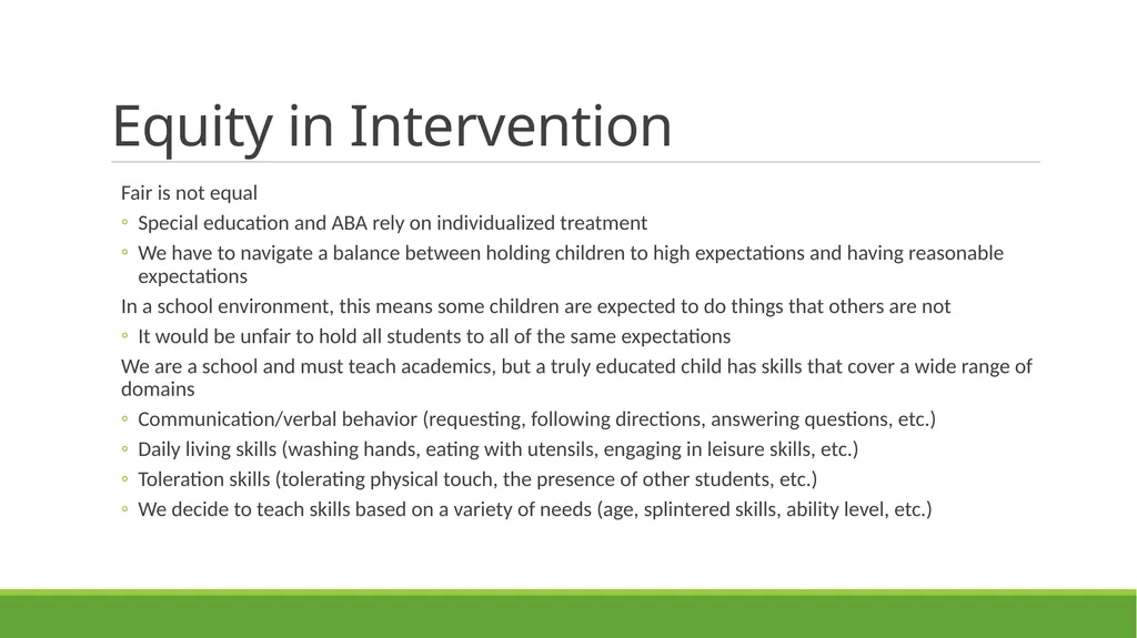 Skill-Based Treatment for Severe Problem Behavior - slide 10 of 69