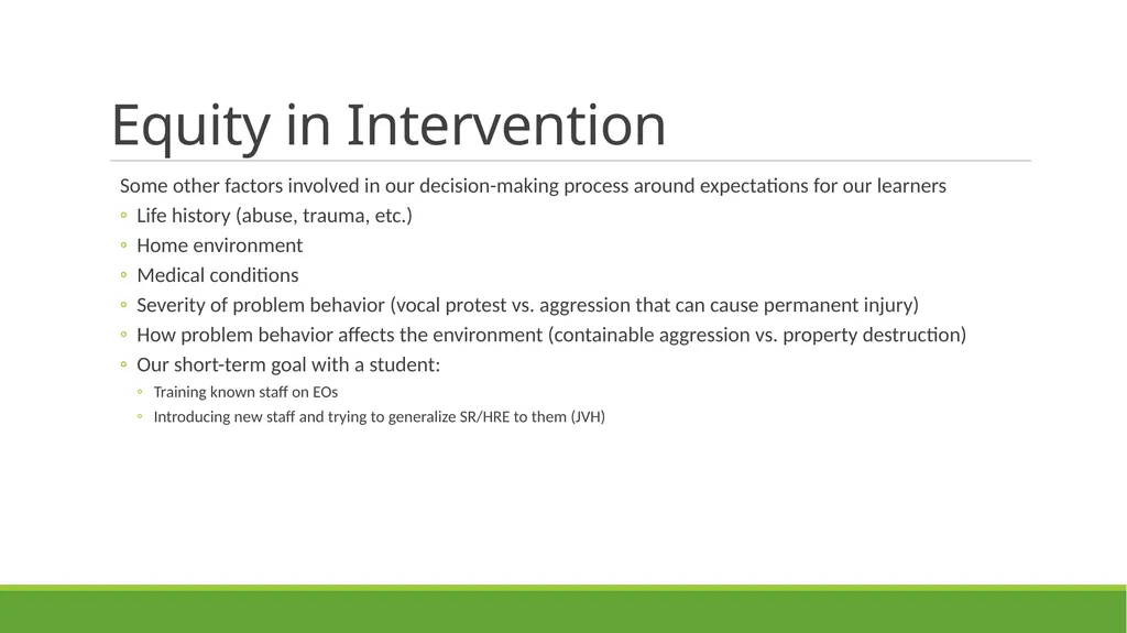 Skill-Based Treatment for Severe Problem Behavior - slide 11 of 69