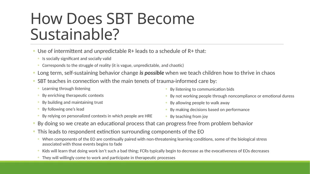 Skill-Based Treatment for Severe Problem Behavior - slide 61 of 69