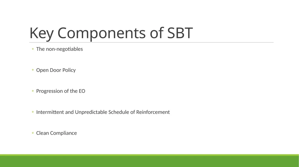 Skill-Based Treatment for Severe Problem Behavior - slide 29 of 69