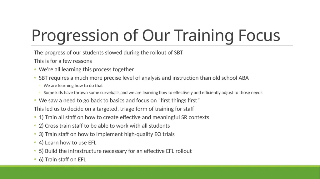 Skill-Based Treatment for Severe Problem Behavior - slide 58 of 69