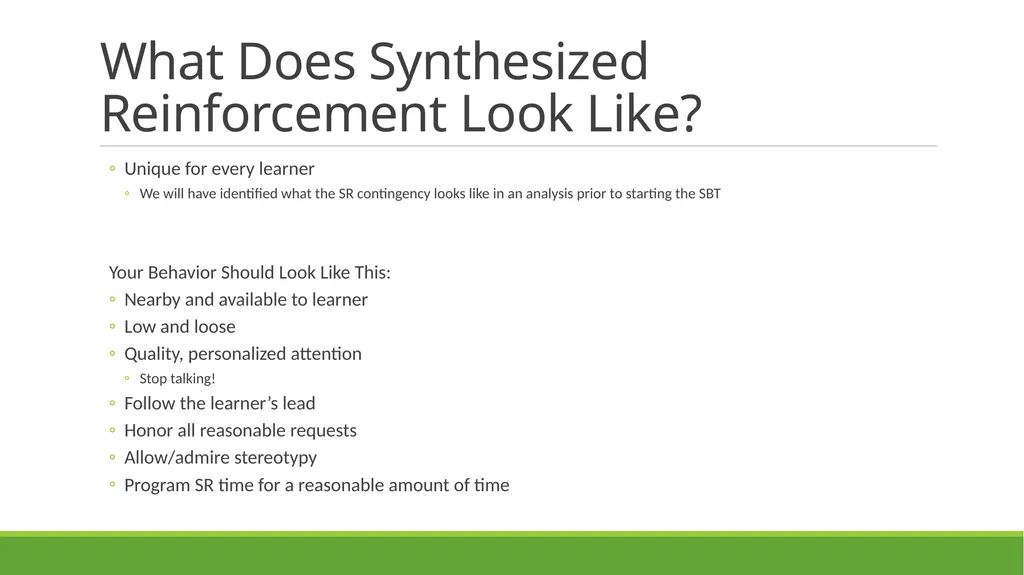 Skill-Based Treatment for Severe Problem Behavior - slide 27 of 69