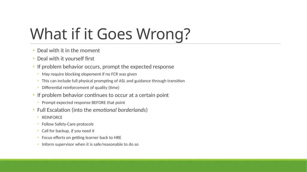 Skill-Based Treatment for Severe Problem Behavior - slide 54 of 69