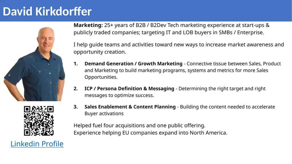Marketing: 25+ years of B2B / B2Dev Tech marketing