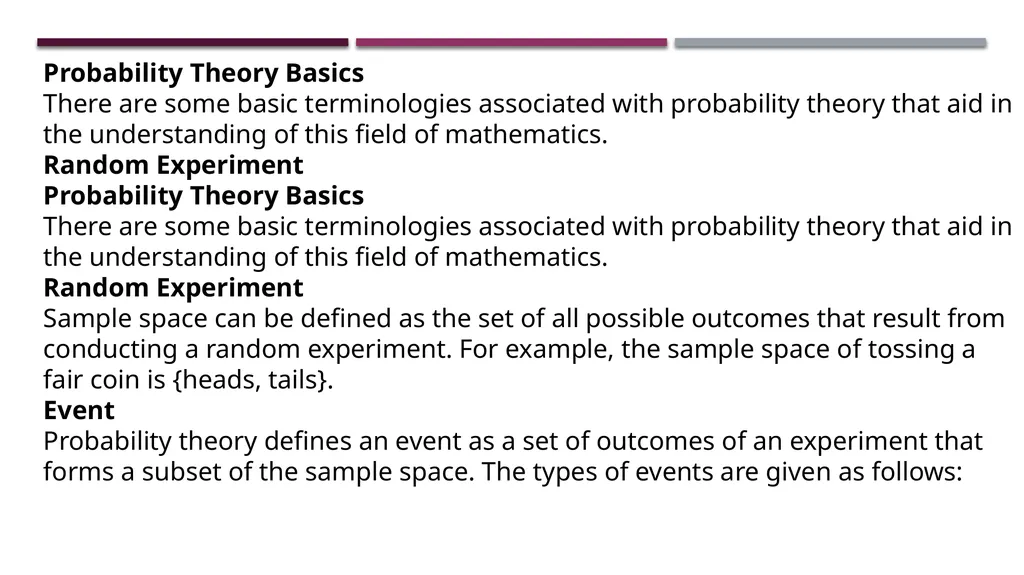 THEORY OF PROBABILITY CHAPTER 1 INTRODUCTION - slide 5 of 11