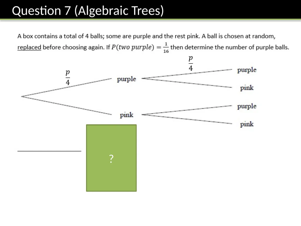 GCSE: Probability Dr J Frost - slide 28 of 41