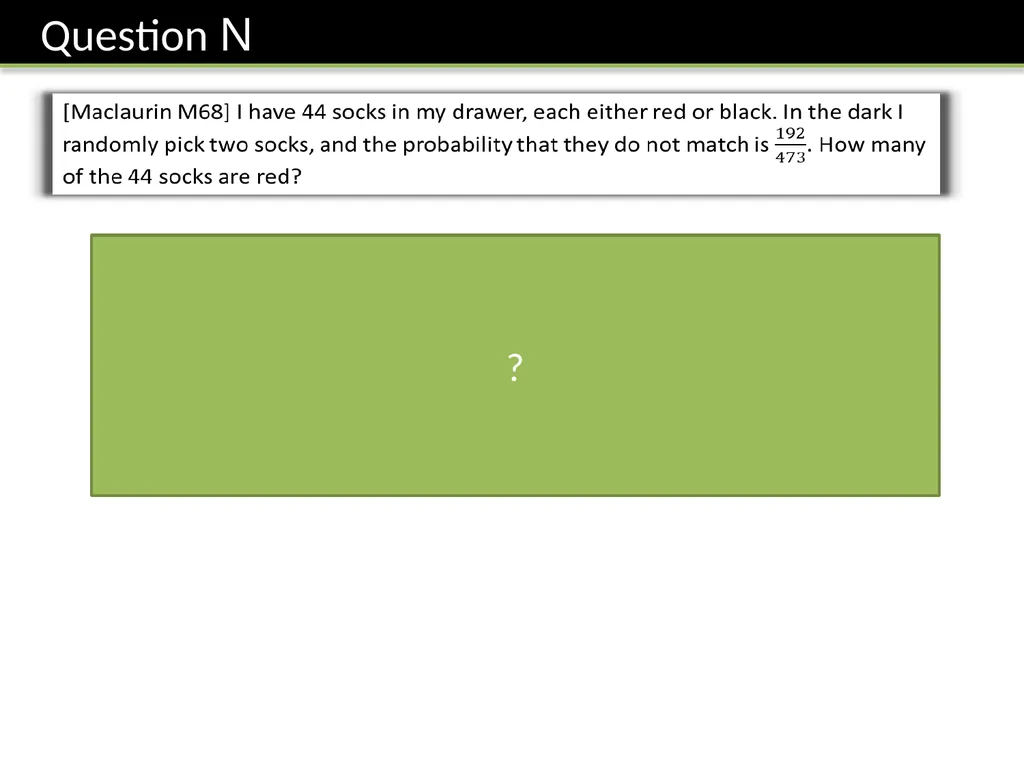 GCSE: Probability Dr J Frost - slide 30 of 41