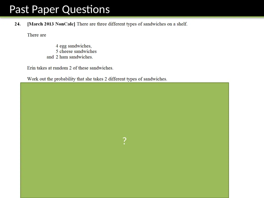 GCSE: Probability Dr J Frost - slide 35 of 41