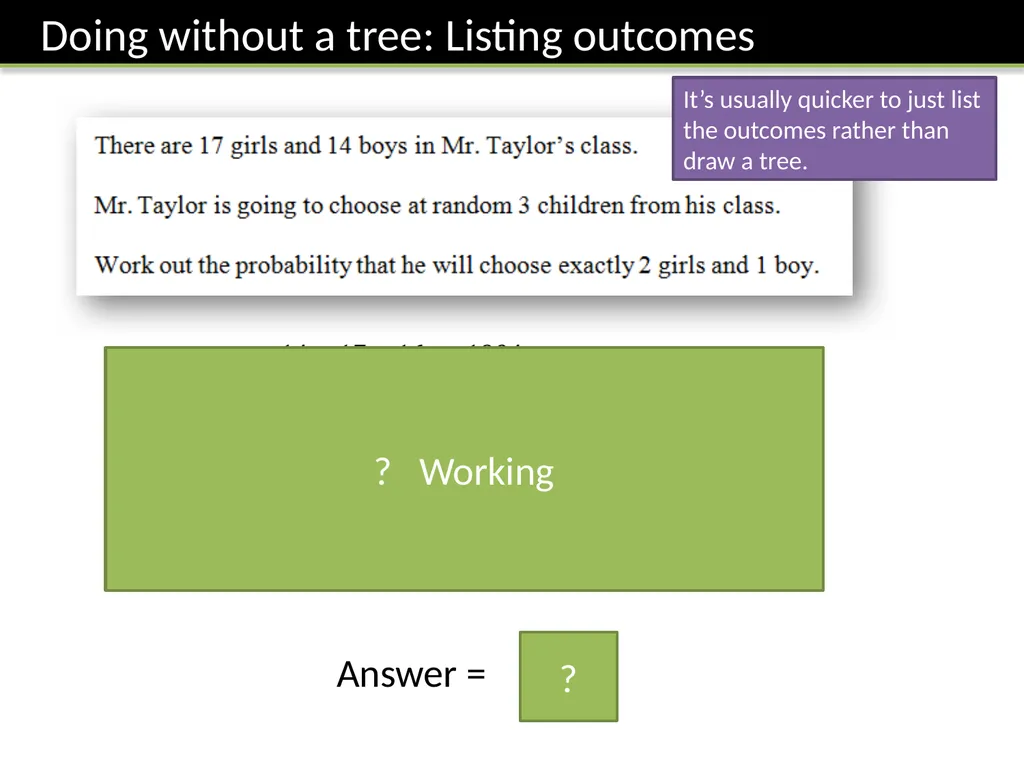 GCSE: Probability Dr J Frost - slide 31 of 41