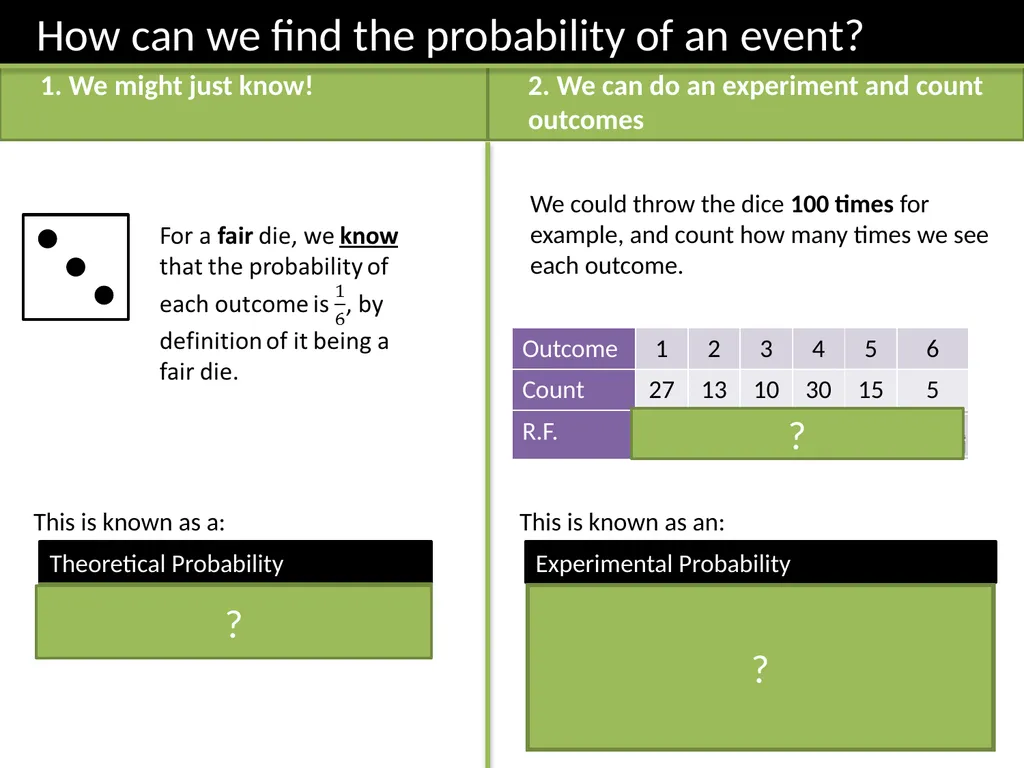 GCSE: Probability Dr J Frost - slide 6 of 41