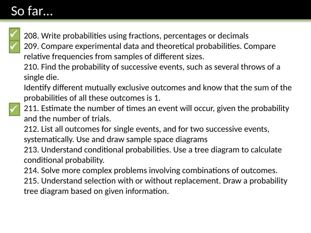GCSE: Probability Dr J Frost - slide 10 of 41