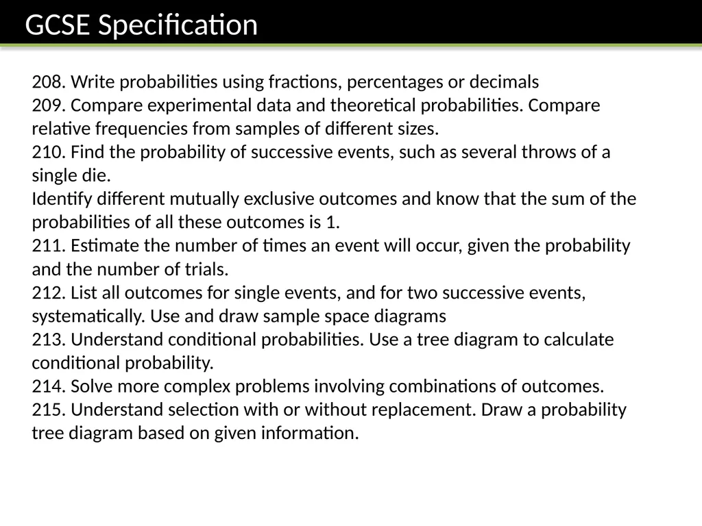 GCSE: Probability Dr J Frost - slide 2 of 41