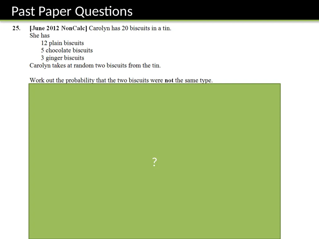 GCSE: Probability Dr J Frost - slide 38 of 41