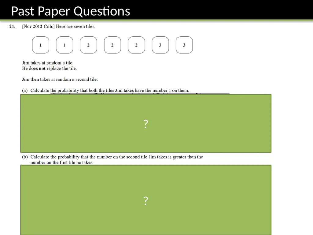 GCSE: Probability Dr J Frost - slide 37 of 41