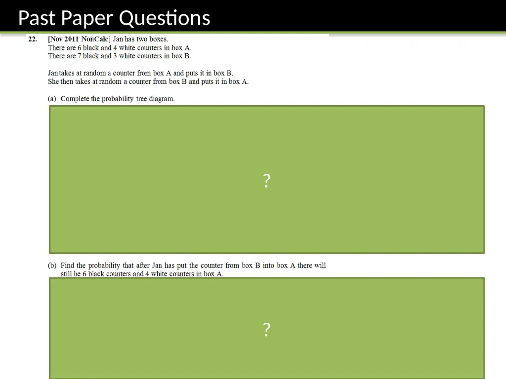 GCSE: Probability Dr J Frost - slide 39 of 41