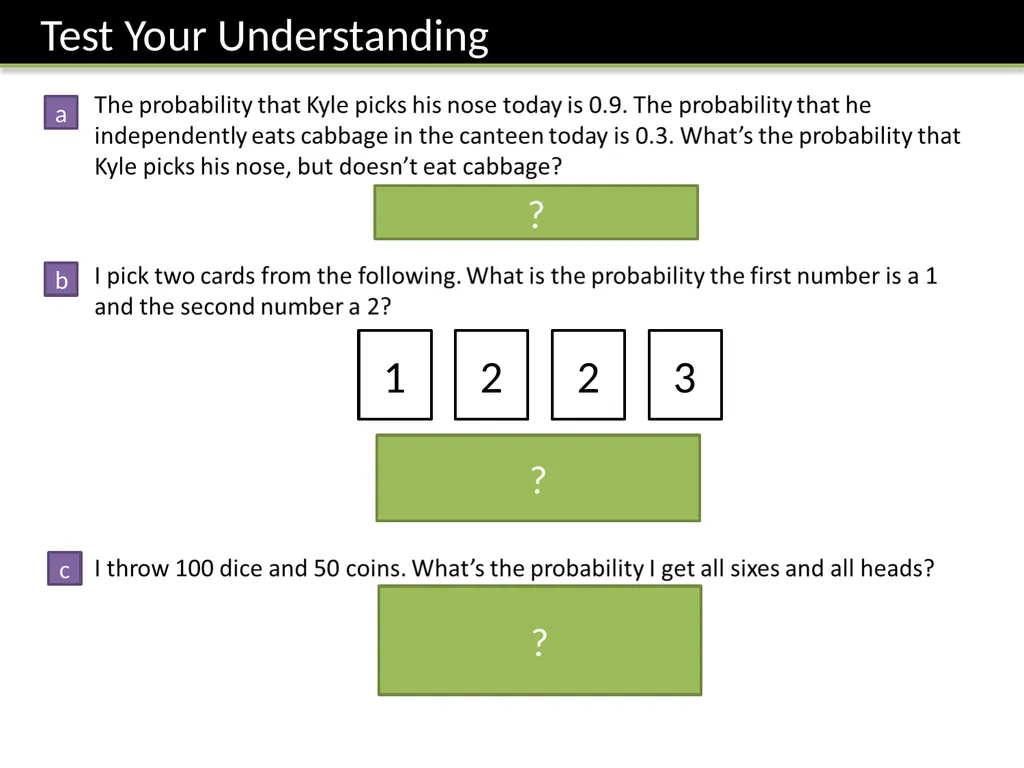 GCSE: Probability Dr J Frost - slide 17 of 41