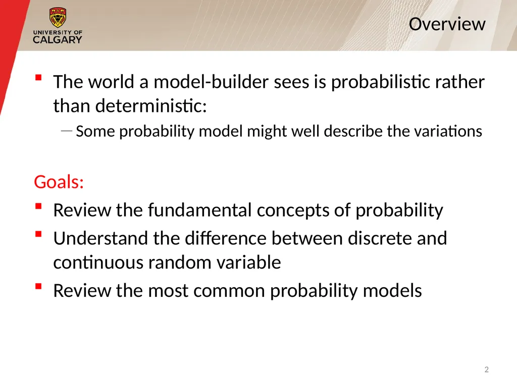 CPSC 531: System Modeling and Simulation Carey - slide 2 of 75