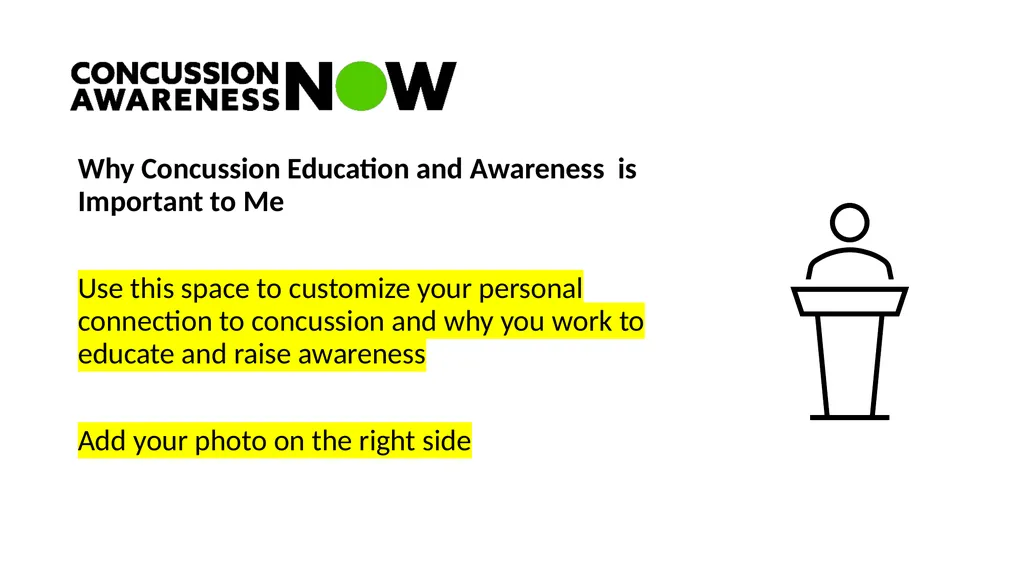 Concussion Conversation Presentation by ______ - slide 3 of 18