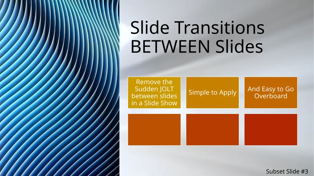 PowerPoint Motion Tools Which Tool to Use? The - slide 11 of 41
