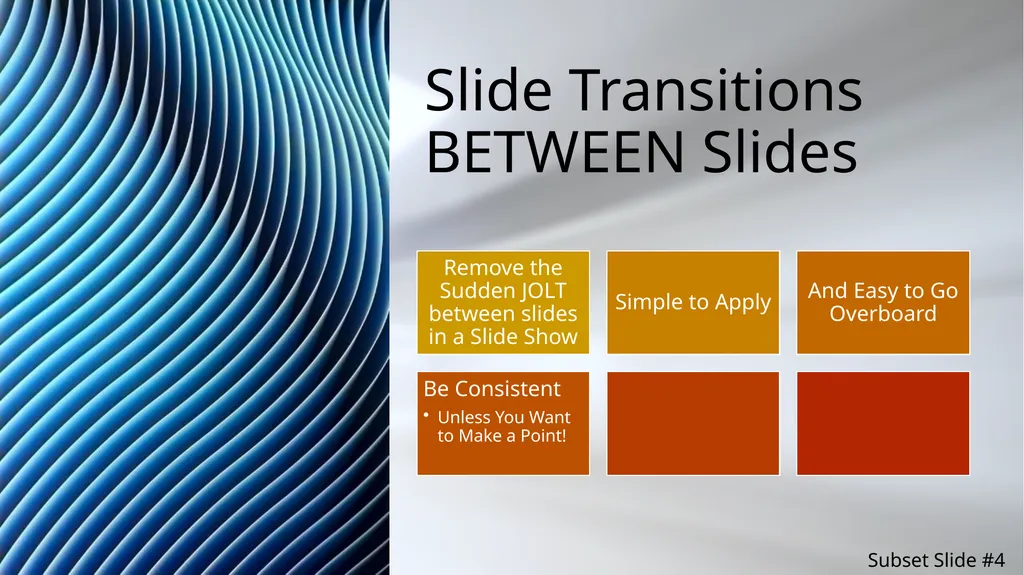 PowerPoint Motion Tools Which Tool to Use? The - slide 12 of 41