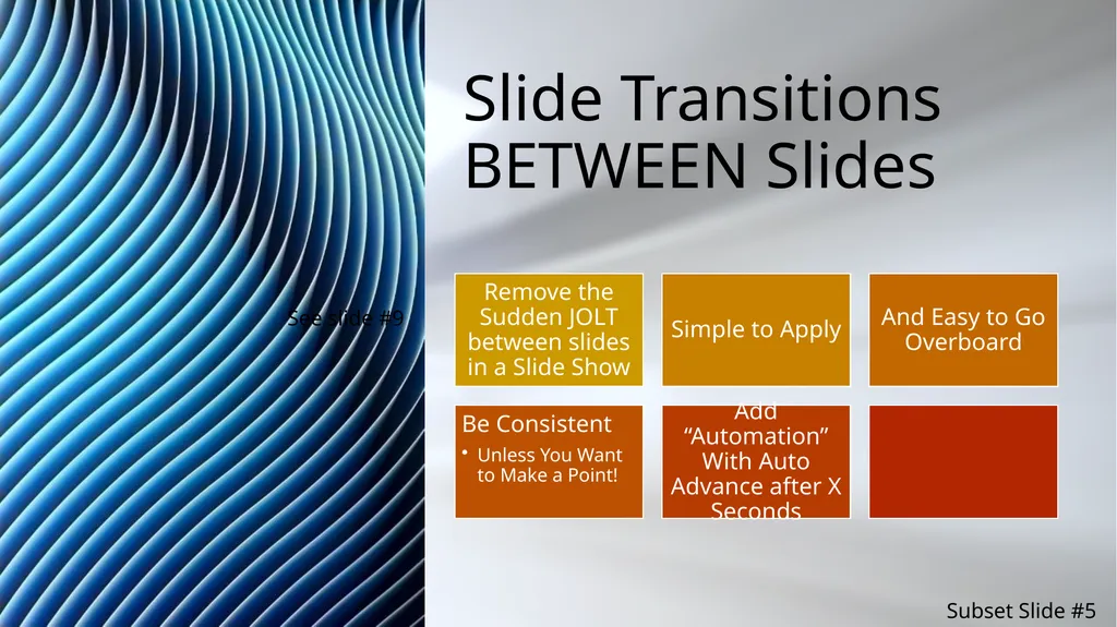 PowerPoint Motion Tools Which Tool to Use? The - slide 13 of 41