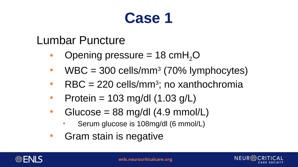 ENLS Version 5.0 Meningitis And Encephalitis - slide 18 of 39