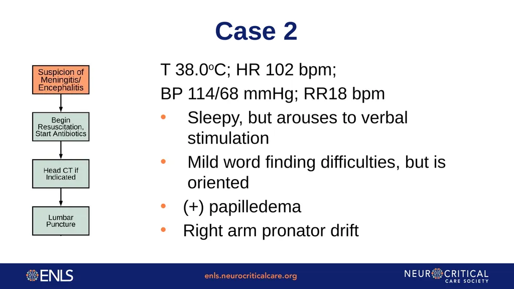 ENLS Version 5.0 Meningitis And Encephalitis - slide 22 of 39