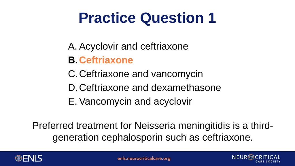 ENLS Version 5.0 Meningitis And Encephalitis - slide 35 of 39