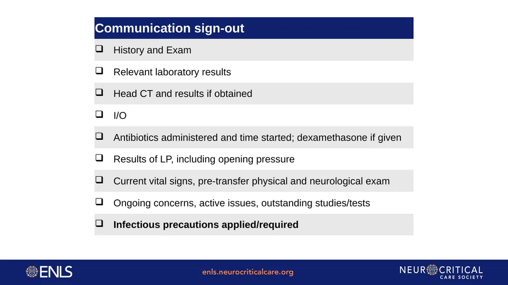 ENLS Version 5.0 Meningitis And Encephalitis - slide 30 of 39