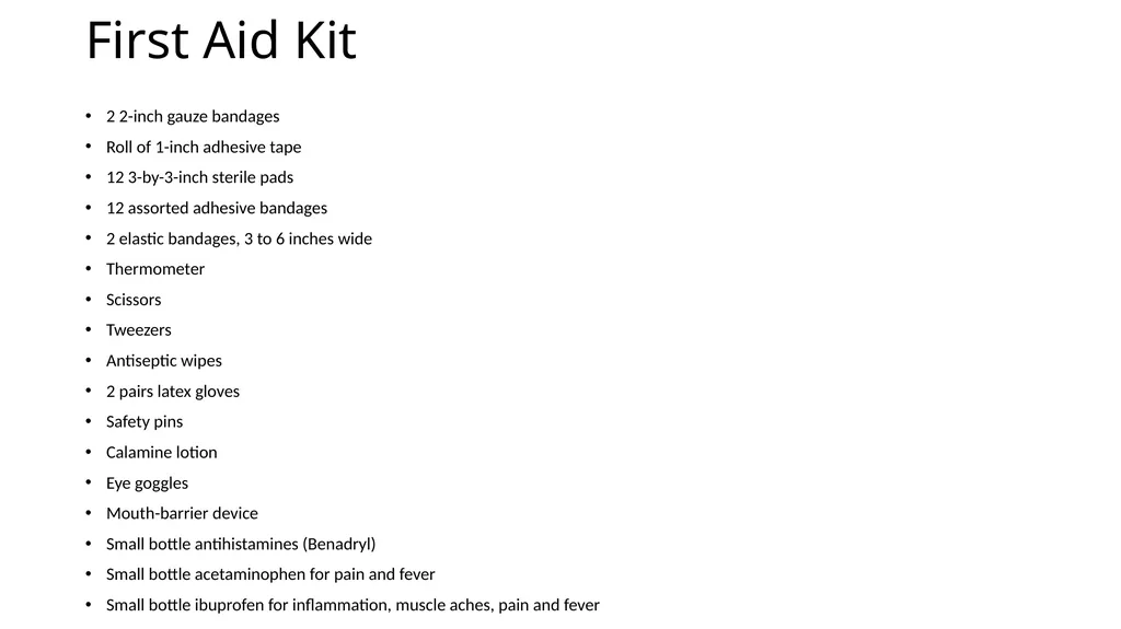 First Aid Merit Badge Session 1 Welcome! - slide 25 of 25