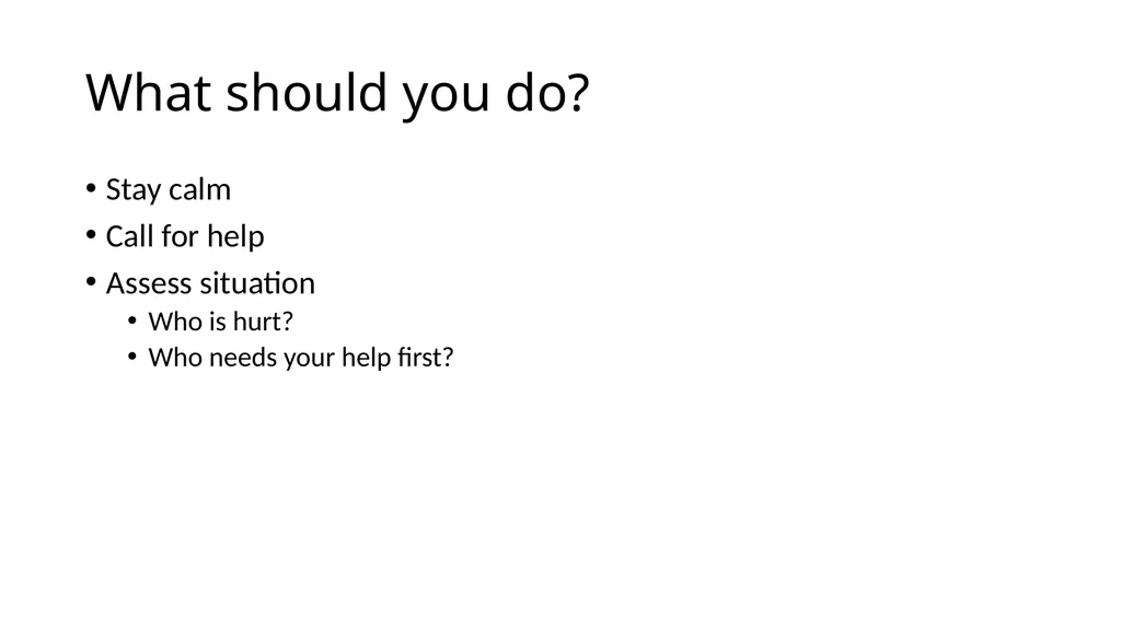 First Aid Merit Badge Session 1 Welcome! - slide 15 of 25