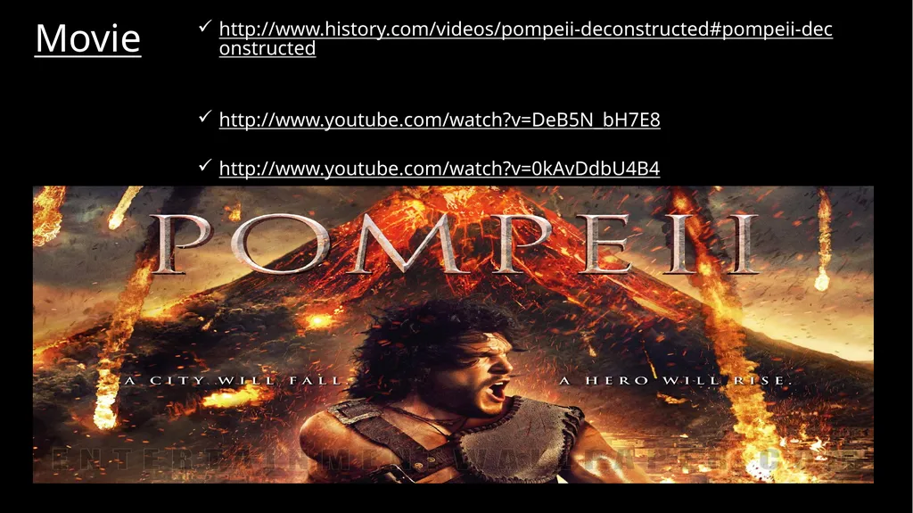 THE LOST CITY 79 A.D. What was Pompeii? What do - slide 30 of 30