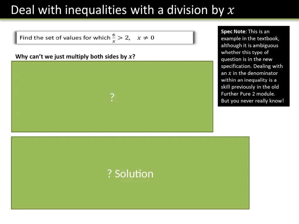 P1 Chapter 3 :: Equations and Inequalities - slide 22 of 26