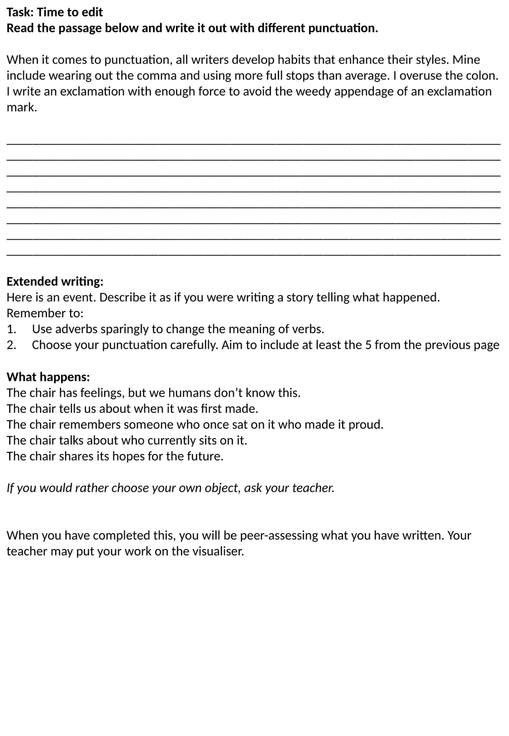 GCSE Language Paper 1 Section B (Creative Writing) - slide 37 of 49
