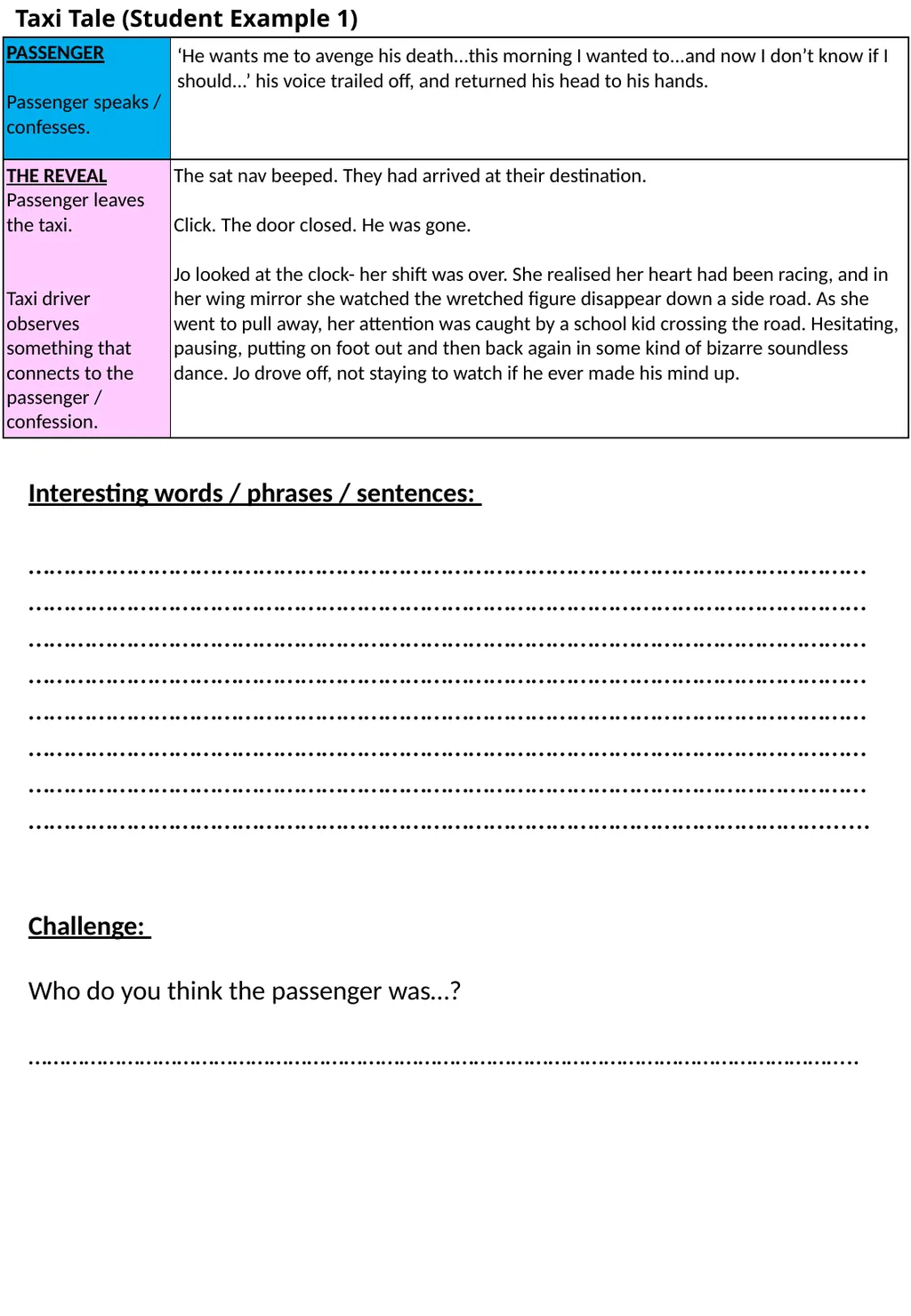 GCSE Language Paper 1 Section B (Creative Writing) - slide 9 of 49