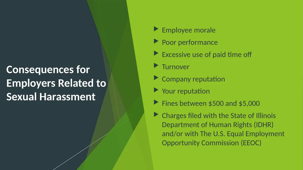 For Illinois Supervisors Sexual Harassment - slide 7 of 16
