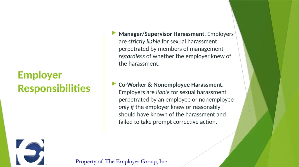 For Illinois Supervisors Sexual Harassment - slide 6 of 16