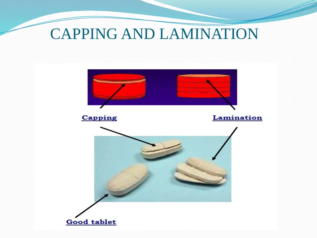 Seminar on DEFECTS IN TABLETS BY ARJUN NARALA - slide 6 of 36